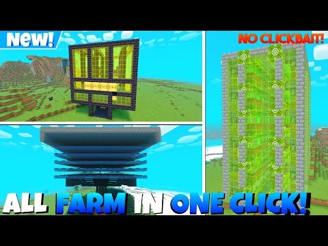 Build All Farm in Mcpe One click! | Instant Farm Mod For Minecraft Pe 1.21 & 1.20