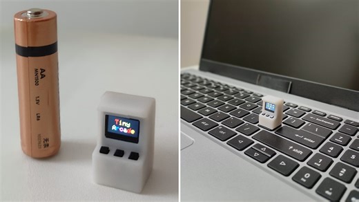 Man makes world’s smallest arcade machine that’s pocket-sized but filled with power