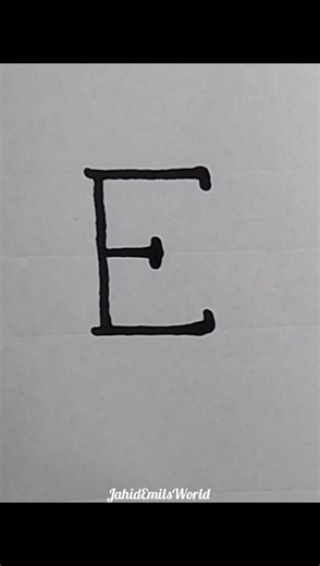 How to write "E" letter in right way | JahidEmilsWorld 🖋️ #letterwriting #lettering #letter