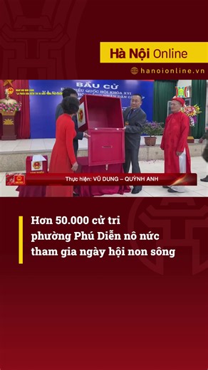Theo Ủy ban Bầu cử phường Phú Diễn, địa phương có 7 đơn vị bầu cử với 26 khu vực bỏ phiếu. Đáng chú ý, nhiều cử tri cao tuổi, cán bộ hưu trí cùng các cử tri trẻ vừa tròn 18 tuổi lần đầu tham gia bầu cử đã có mặt từ rất sớm, háo hức thực hiện quyền và nghĩa vụ công dân trong ngày hội lớn của toàn dân. #tiktoknews #xuhuong #tintuc #baucuquochoi #ngayhoinonsong