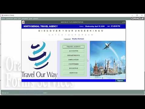 Travel Agency Management System Software(Oracle)