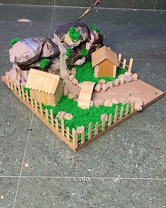 63K views · 517 reactions | Cute Village DIY Scenery _ Best idea #scenery #diy #best | Deep's CRAFT | Facebook