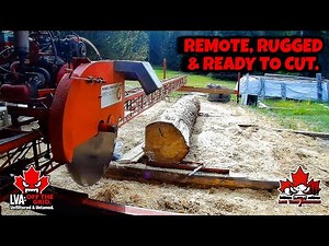 Turning Logs into Lumber Off the Grid | Mobile Dimension Sawmill in Action
