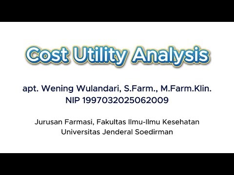 Tugas PEKERTI UNSOED 2026 - Materi Kuliah Cost Utility Analysis - Wening Wulandari