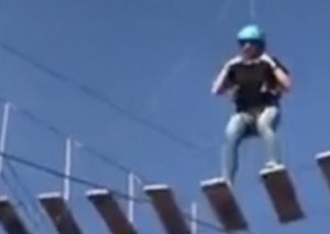Epic Fail: Chick Injures Her Back While Bungee Jumping!
