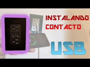 ¿CÓMO INSTALAR CONTACTO DUPLEX O TOMACORRIENTE USB?