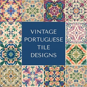 Vintage Portuguese Tile Designs – 30 High-resolution PNG Files (300dpi, 4608x4608) - Etsy