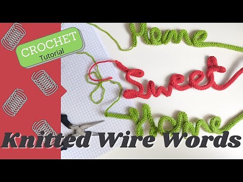 How to create wire words using a knitting mill | I-cord Machine | HOOKED ON YARN