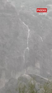 Check this out! The flash floods across Phoenix have created a waterfall on Camelback Mountain. Thank you Brian Moran for submitting this video. https://tinyurl.com/54xnhnva | azfamily 3TV CBS 5