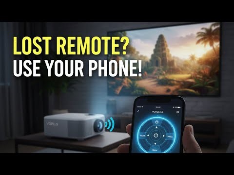 VOPLLS A6 Part 14 - No Remote? Control Your VOPLLS A6 Projector With Your Phone