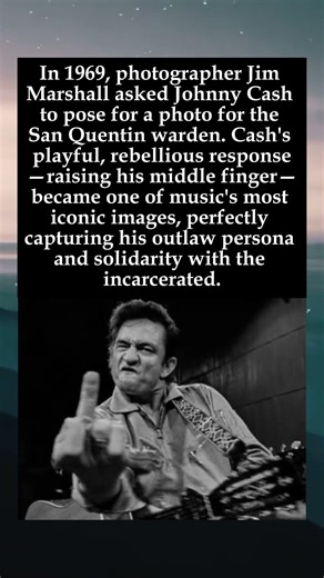 The Middle Finger That Defined the Man in Black: Johnny Cash at San Quentin, 1969 #johnnycash