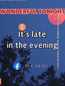 Wonderful Tonight - Eric Clapton Karaoke Song with Lyrics #karaokehits #musiclovers #karaoke | Summer Karaoke