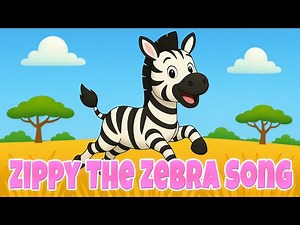 Zippy The Zebra Song 🦓 | Fun Animal Song for Toddlers and Kids