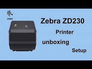 Zebra ZD230 Barcode Printer Unboxing, Setup