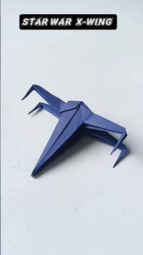 STAR WAR X-WING ORIGAMI TUTORIAL | DIY ORIGAMI CRAFTS. #paper #diy #shorts #starwars #short#origami