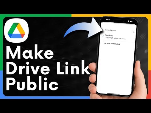 Make Google Drive File or Folder Public on Mobile