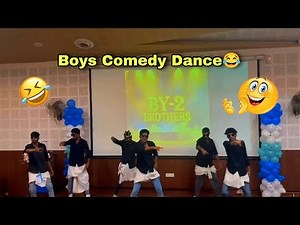 Comedy dance performance 😂 || Boys funny dance || BY-2 BROTHERS || BIET Danvanagere