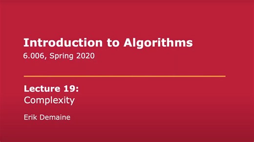 【MIT6.006】算法导论28-复杂度