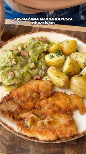 Zasmażana młoda kapusta 😍 #dinnerrecipe #kapusta #obiad