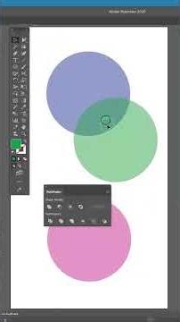 일러스트레이터: 자르기 ③-1.패스파인더 소개 (Illustrator: Cutting ③-2. Cutting a shape with a line in Pathfinder)