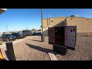 Burger King Drive Thru, Sausage & Egg Croissants, Gila Bend, Arizona, 25 April 2023, GX011448 NGH