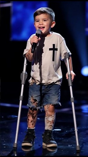 Injured Boy STUNS AGT Judges with Jesus Song ❤️✝️ #bible #god #jesus #americasgottalent #agt