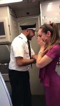 Pilot Kissing Hot Air Hostess On Flying Aeroplane - True Love Must Watch