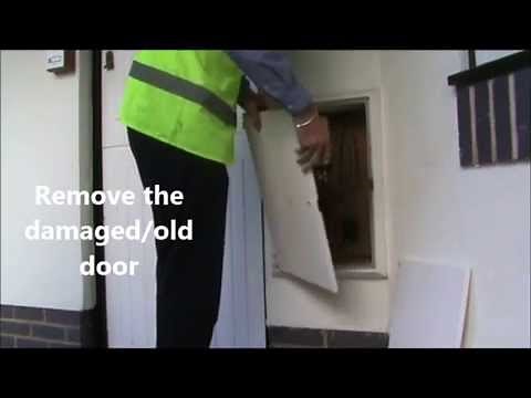 Replacing a pin hinged meter box door