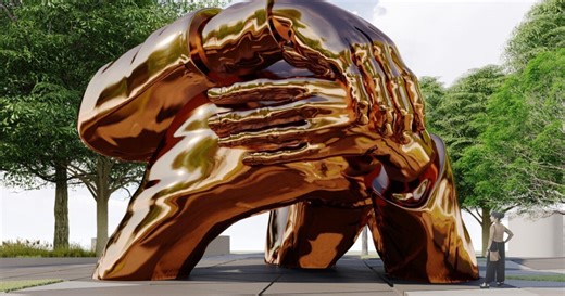 The Embrace sculpture on Boston Common