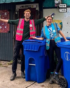 3M views · 75K reactions | These students started recycling glass in the back of a frat house — now they run Glass Half Full, one of the only glass recycling programs in New Orleans | NowThis | Facebook