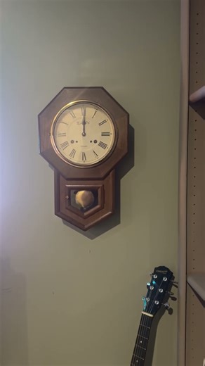 ￼Montgomery Ward 31 day schoolhouse clock.#clockstrikes #musicology #musicalinstrument