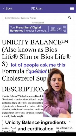Unicity Balance ingredients and certification #Feelgreatsystem #feelgreatsystem #Unicity #insulinresistance #prediabetes #bloodsugar #glutenfree #diabetes #weightloss