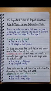 8.3K views · 44 reactions | Transitive & Intransitive Verb | Grammar | Rule 3 | Future English | Facebook