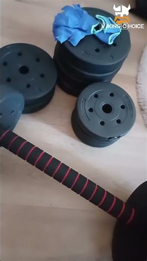 Adjustable Dumbbell Set 40 kg | Home Gym Weights and Barbell Combo | Viking Choice