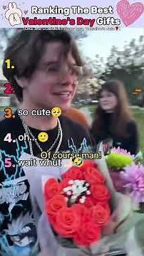 Ranking The Best Valentine's Date Gifts Trend 💖✨ #tiktoktrend #valentinesday