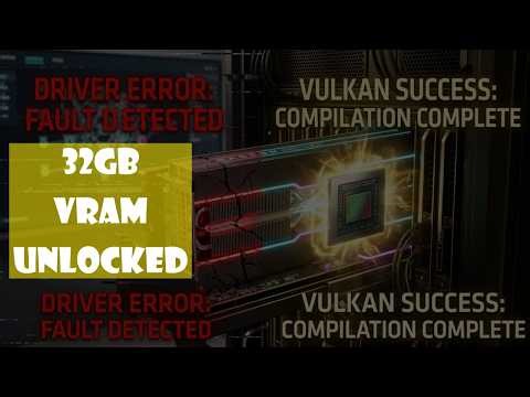 32GB VRAM UNLOCKED: RUN STABLE DIFFUSION WITH VULKAN NOW