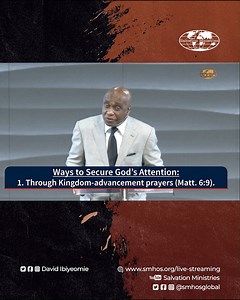 8K views · 2.1K reactions | Before you pray for your needs, engage in Kingdom advancement prayers. #SalvationMinistries #DavidIbiyeomie | David Ibiyeomie | Facebook