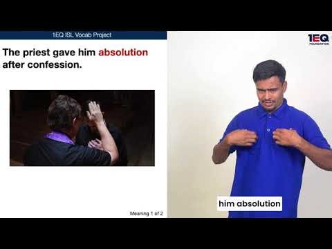 Absolution | 1EQ ISL Vocab