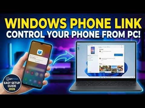 Control Your Phone from PC! 📲 How to Setup Windows Phone Link (Step-by-Step Guide 2026) ✅