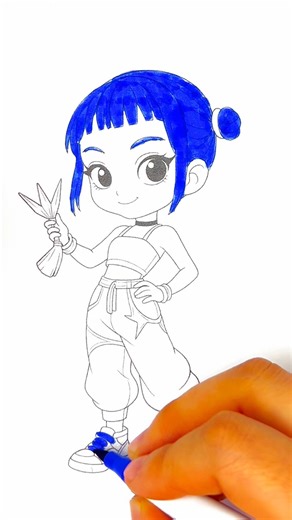 Zoey Coloring Magic 🎨 | Satisfying Color Transformation | Relaxing Coloring Video#shorts