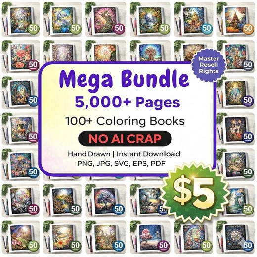 100+ Digital Coloring Books Bundle 5000+ Printable Coloring Pages PDF Pack for Adults and Kids Instant Download - Etsy Canada