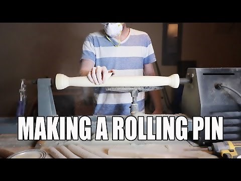 HOW TO MAKE A FRENCH ROLLING PIN ON A LATHE
