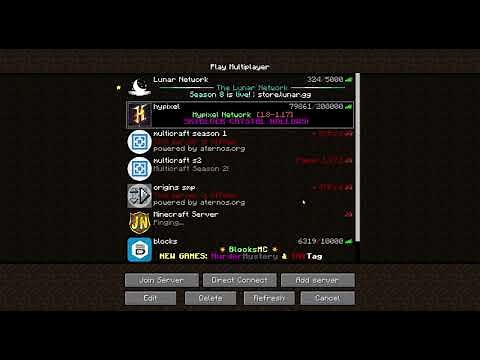 lunar client not working it is not letting me join servers