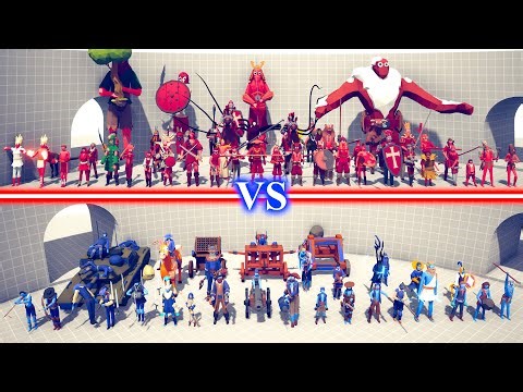 MELEE TEAM vs RANGED TEAM - Totally Accurate Battle Simulator TABS