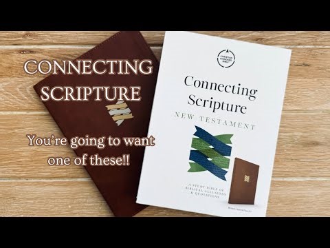 Connecting Scripture New Testament Study Bible - Your gonna want one of these! Bible Study Resource