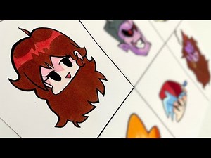 Drawing CHARACTER FACES ( FRIDAY NIGHT FUNKIN’ )