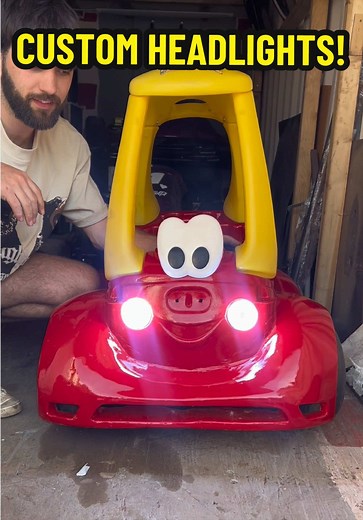 Custom Headlights for the Cozy Coupe: Easy Modification Guide