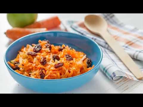 Comment faire une Salade de carottes pommes raisins 🤔