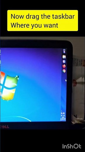 Change taskbar position #taskbar #windows #computereducational #computer #computertricks