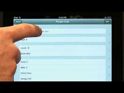 Creating your team - ESPN iScore Baseball Scorekeeper for iPad